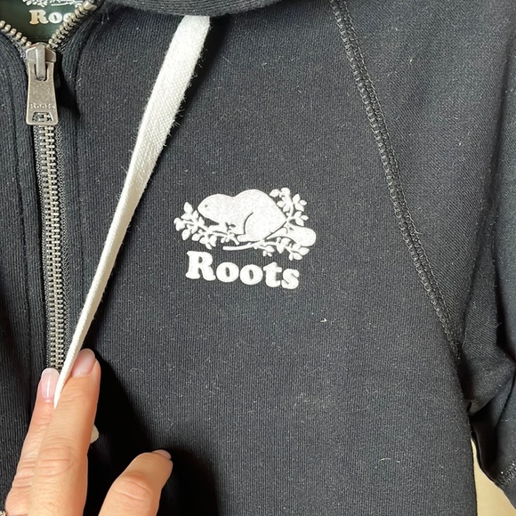 Roots tshirt dockside dress in black - Picture 2 of 3